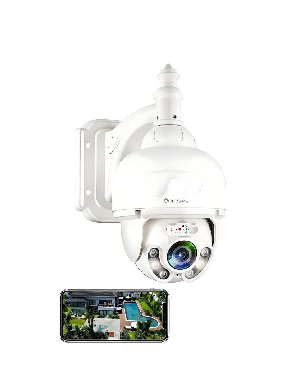 Outdoor Security Camera 1080P 2.4GHz Wireless WiFi Internet Home Security PTZ